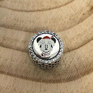 Pandora 2021 Disneyland Holiday Mickey Charm Pendant, S925 Silver Jewelry